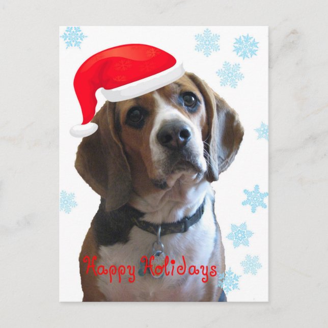 Glad helg Beagle Vykort (Framsida)