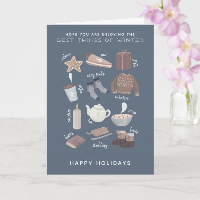 Glad helg Best of Winter Kort (Orkide)