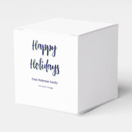 Glad helg blå grönt - modern snyggt för julafton presentaskar