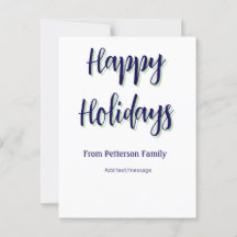 Glad helg blå grönt - modern snyggt för julafton