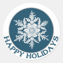 Glad helg Blue Papper Snowflake