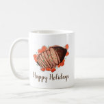 Glad helg Brazed Beef Brisket Jewish Cuisine Kaffemugg<br><div class="desc">Konstruktionen har en originalmarkörillustration av en platter med en klassisk skrumpen brisket, åtföljd av rostade grönsaker. En stadig menydisk under de judiska helgdagarna, inklusive Passover, Hanukkah och Rosh Hashanah. Denna design finns också tillgänglig för andra produkter. Det finns också många fler matematiska illustrationer från denna butik. Ser du inte vad...</div>