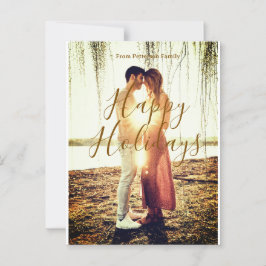 Glad helg Brunt lägg till ett par foto namn datum  Vykort