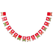 Glad helg Bunting Flaggor