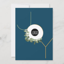 Glad helg Business Logotyp Joy Lodrät Blue