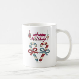 Glad helg Candy cane Heart Kaffemugg