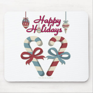 Glad helg Candy cane Heart Musmatta