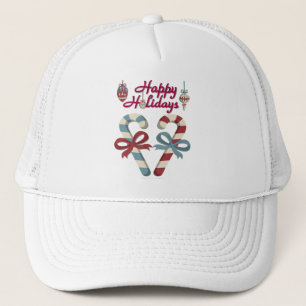 Glad helg Candy cane Heart Truckerkeps