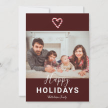 Glad helg Candy cane Photo Red-julen