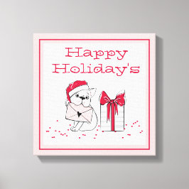 Glad helg canvastryck