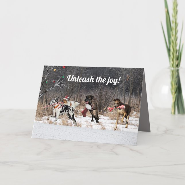 Glad helg Card Hundar (Framsida)