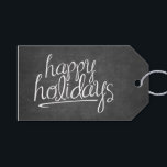 Glad helg chalkboard presentetikett<br><div class="desc">God och god jul hälsning.</div>
