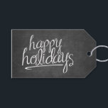 Glad helg chalkboard presentetikett<br><div class="desc">God och god jul hälsning.</div>
