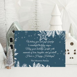 glad helg chic calligraphy christmas gräs anteckningskort
