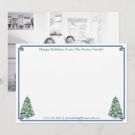 Glad helg Chinoiserie Chic Bild på motsidan Julkort