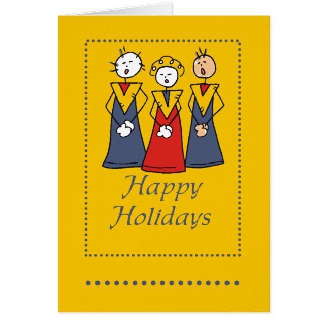 Glad helg Choir Hälsningskort (Framsidan)