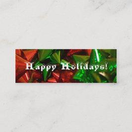 glad helg christmas-bokmärke mini visitkort