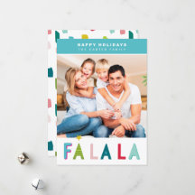 GLAD HELG christmas falala typography aqua