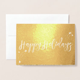 Glad helg Classic Typography Design Folierat Kort