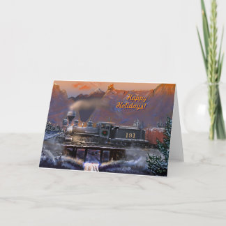 Glad helg! Colorado Steam Tåg/snö Helgkort