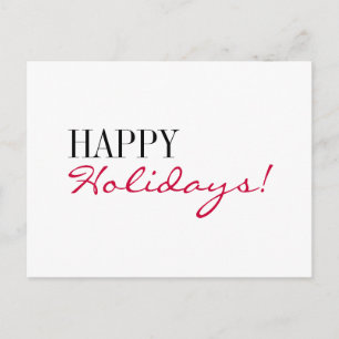 Glad helg Contemporary Postcards Red White Vykort