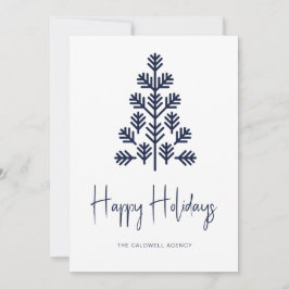 Glad helg Corporate Business Navy Helgdag Julkort