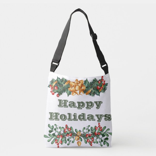 Glad helg Crossbody Bag Axelväska (Happy Holidays Crossbody Bag!)