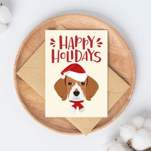 Glad helg - Cute Beagle-jul Vykort