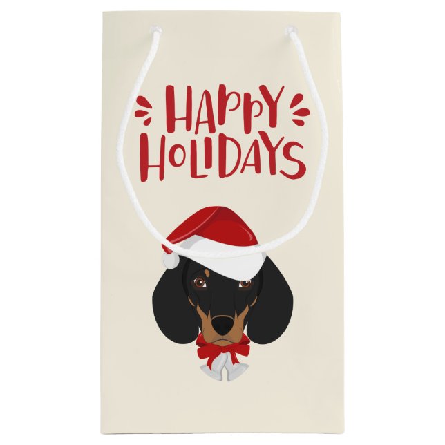 Glad helg - Cute Santa Dachshund - Jul (Baksidan)