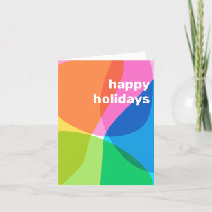 Glad helg Cute Simple Colorful Blank Folded