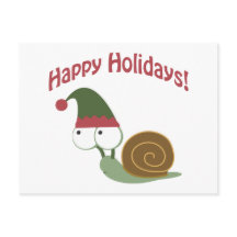 Glad helg Cute snigel julhelg