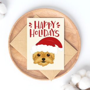 Glad helg - Cute Yorkshire Terrier-jul Vykort