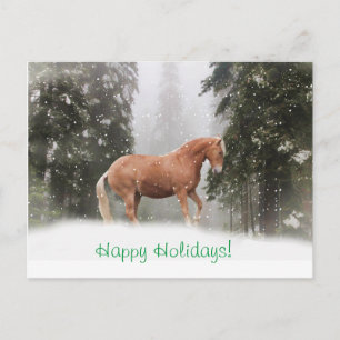 Glad helg Draft Horse Postcard Vykort