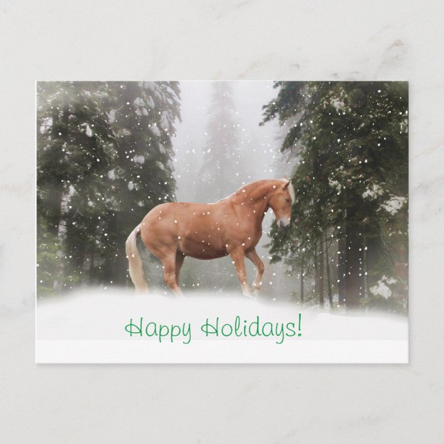 Glad helg Draft Horse Postcard Vykort (Framsida)