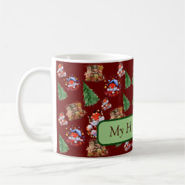 Glad helg-drickande kaffemugg