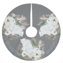 Glad helg Elegant Grått och vit Polar Bear