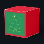 Glad helg elegant julklapp presentaskar<br><div class="desc">perfekt i glad helg julklapp för en liten present. Klassisk elegant röd och grönt helgdag.</div>