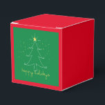 Glad helg elegant julklapp presentaskar<br><div class="desc">perfekt i glad helg julklapp för en liten present. Klassisk elegant röd och grönt helgdag.</div>