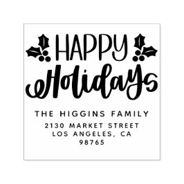 Glad helg Family Namn Returadress Självfärgande Stämpel