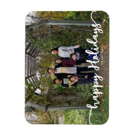 Glad helg Family Photo Lettering Modern Chic Magnet