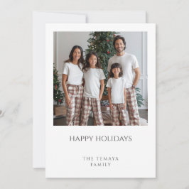 Glad helg Family Photo Play Pajamas Julkort