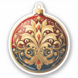 Glad helg Fantastisk Julgran Bauble Klistermärken