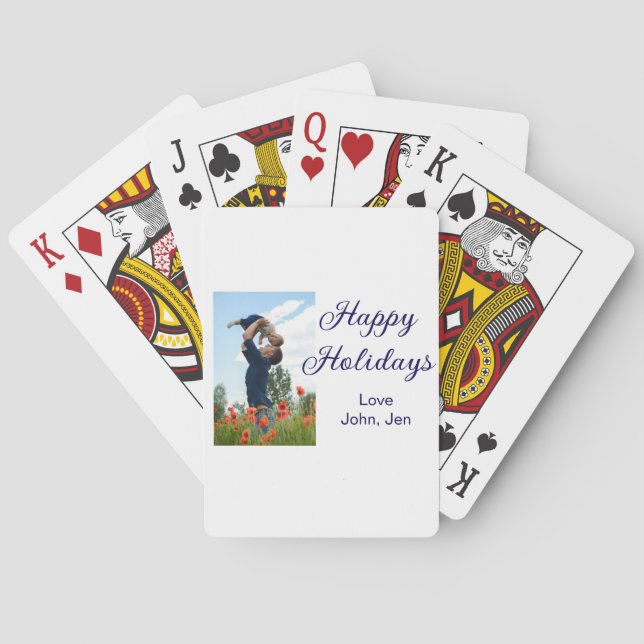 Glad helg far son julklappar m casinokort (Baksidan)