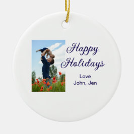 Glad helg far son julklappar m julgransprydnad keramik