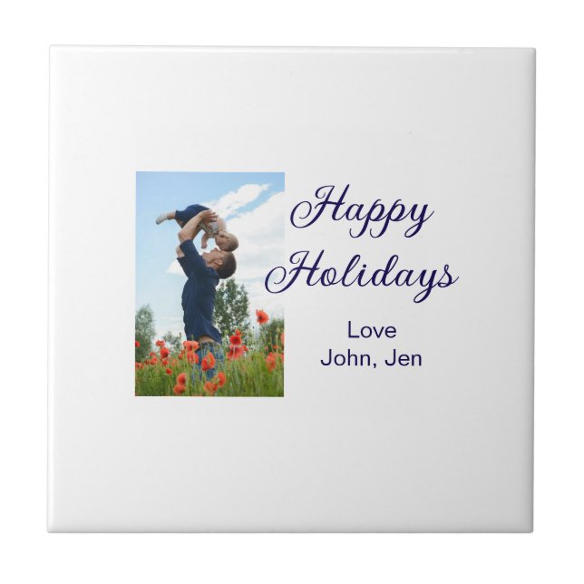 Glad helg far son julklappar m kakelplatta (Framsidan)