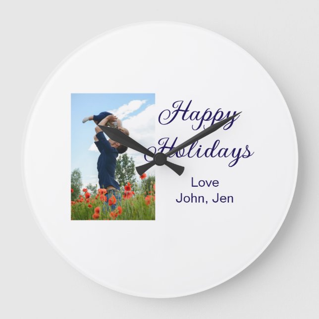 Glad helg far son julklappar m stor klocka (Framsida)