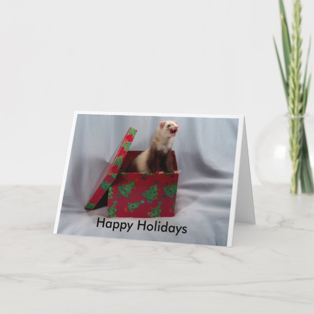 Glad helg Ferret Card (Framsida)