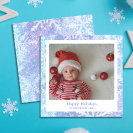 Glad helg Festive Baby Photo Julkort
