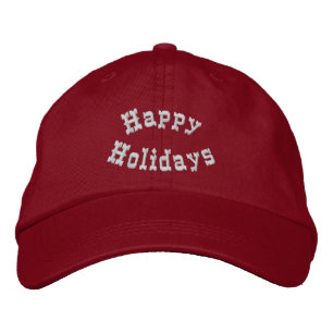 Glad helg Festive Broderad Keps