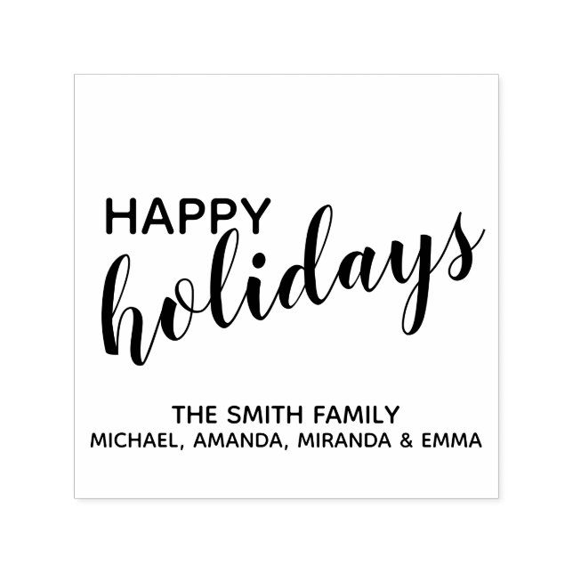 "Glad helg Festive Självfärgande Stämpel (Design)